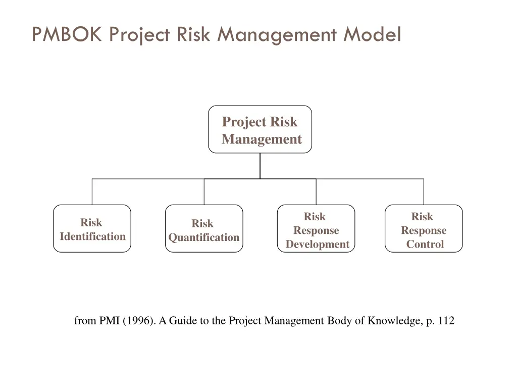 pmbok project risk management model