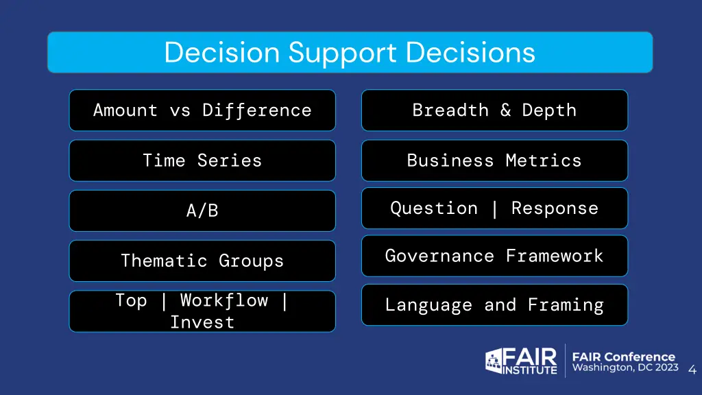 decision support decisions