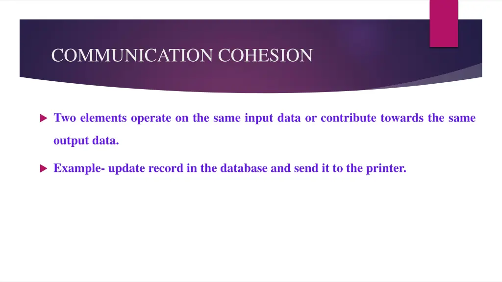 communication cohesion