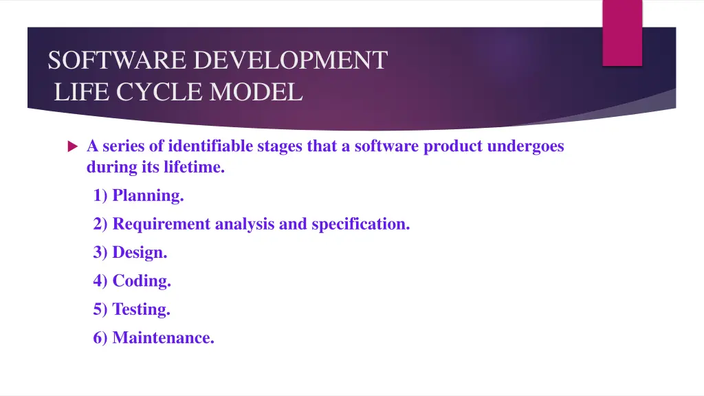 software development life cycle model