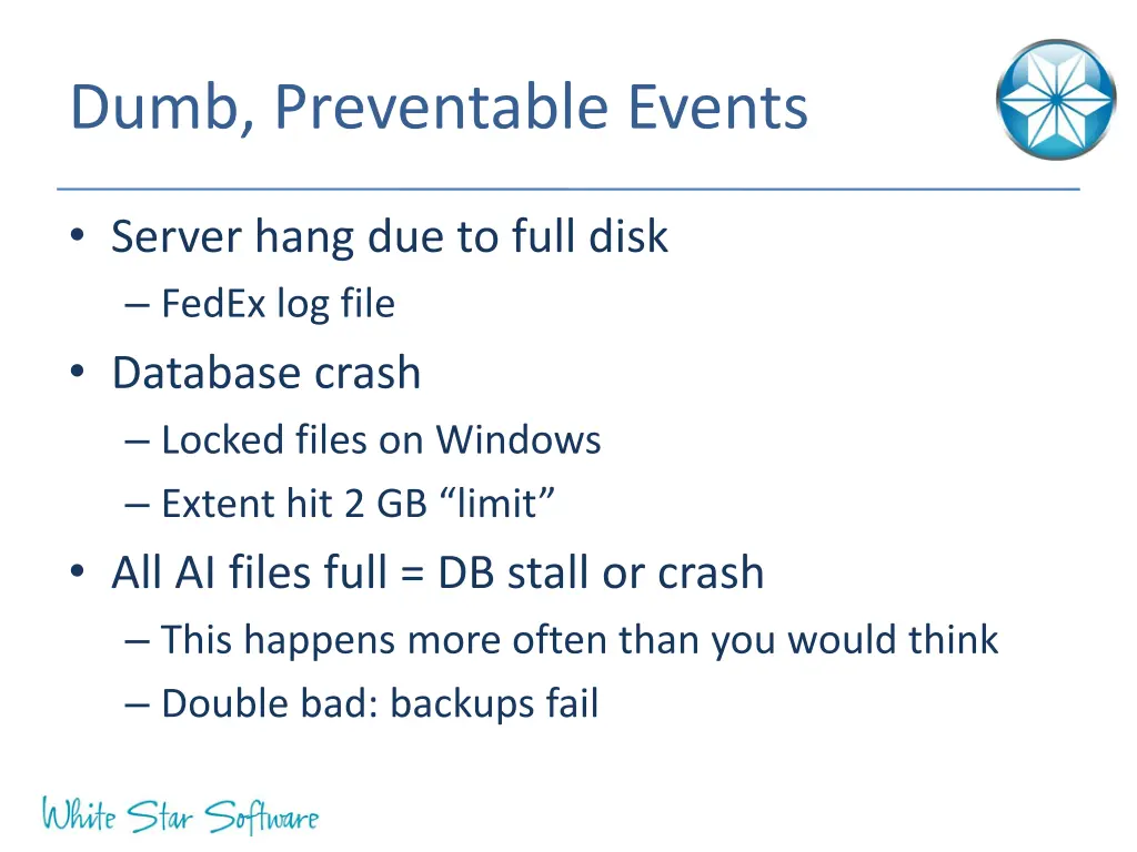 dumb preventable events