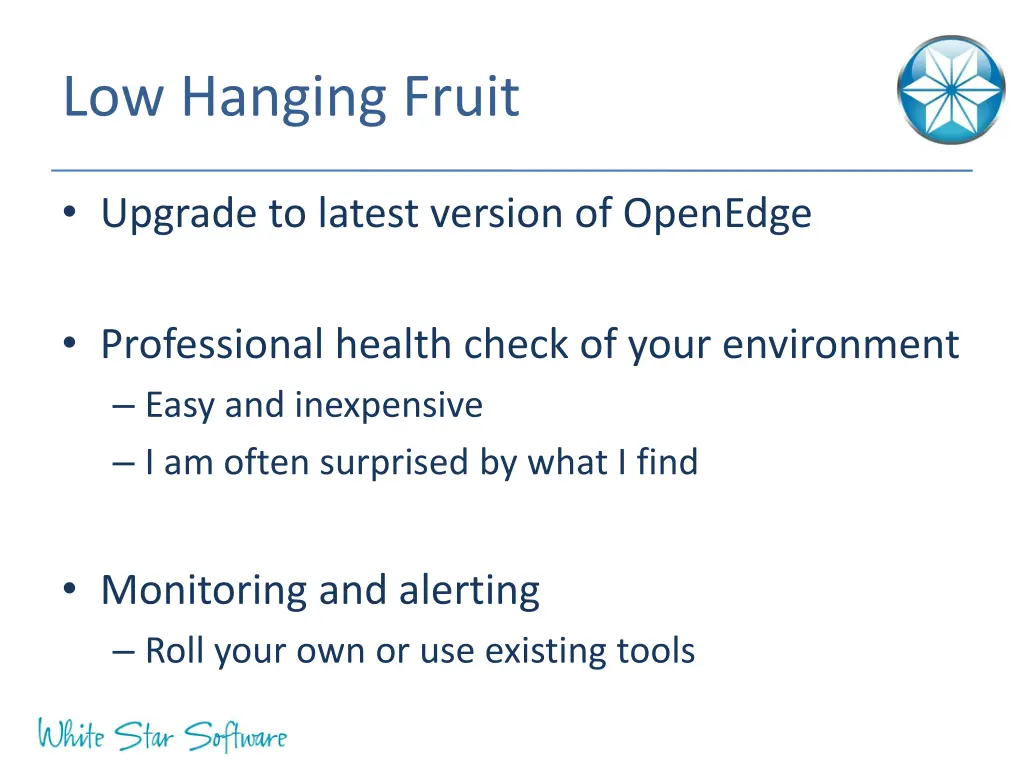 low hanging fruit 1