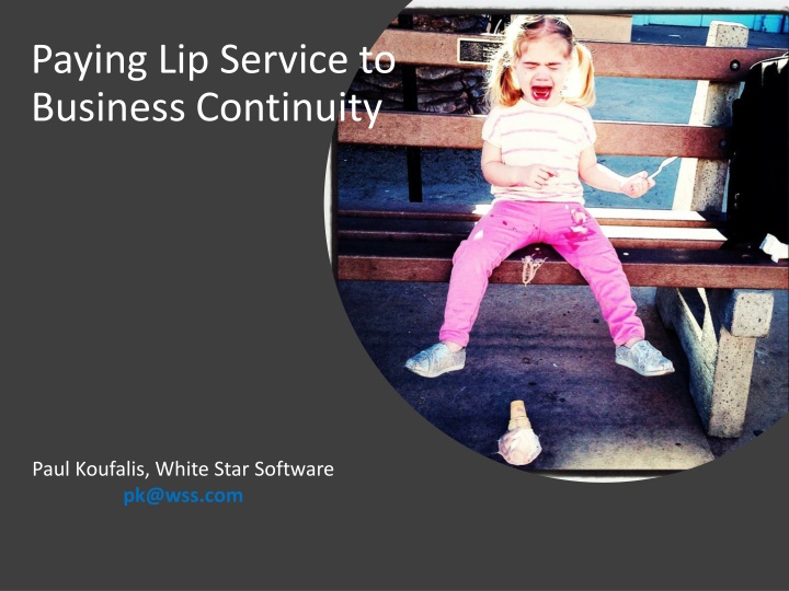 paying lip service to business continuity