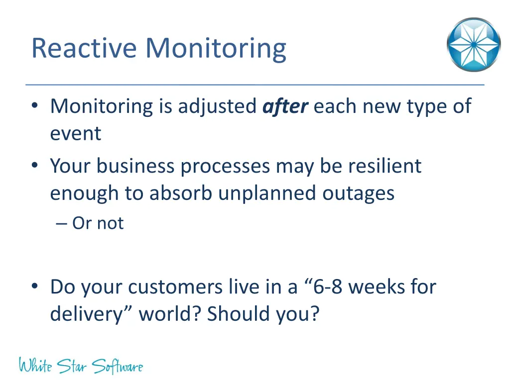 reactive monitoring 1