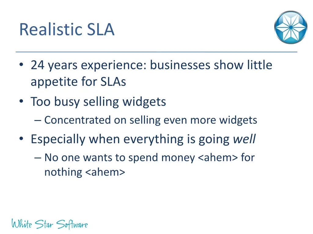 realistic sla