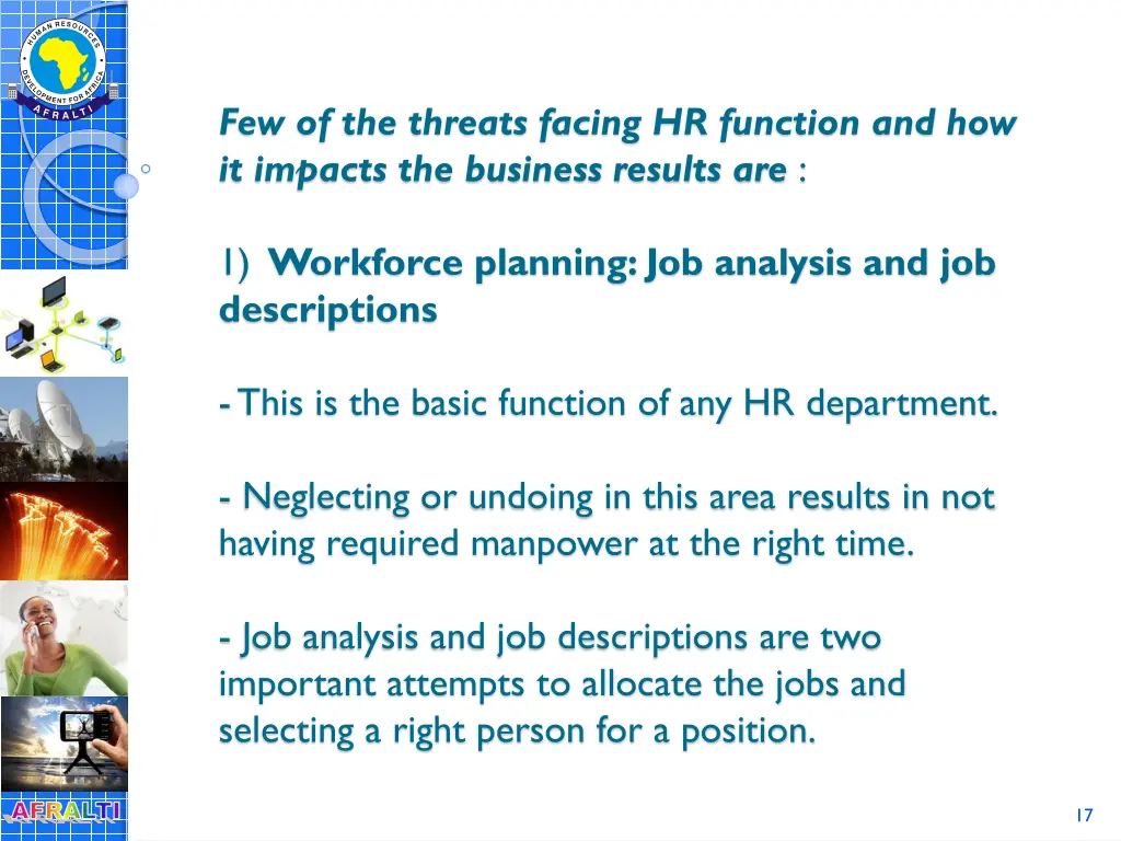 few of the threats facing hr function