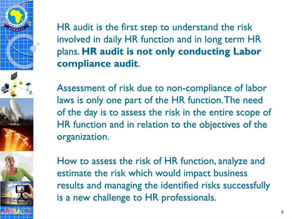 hr audit is the first step to understand the risk