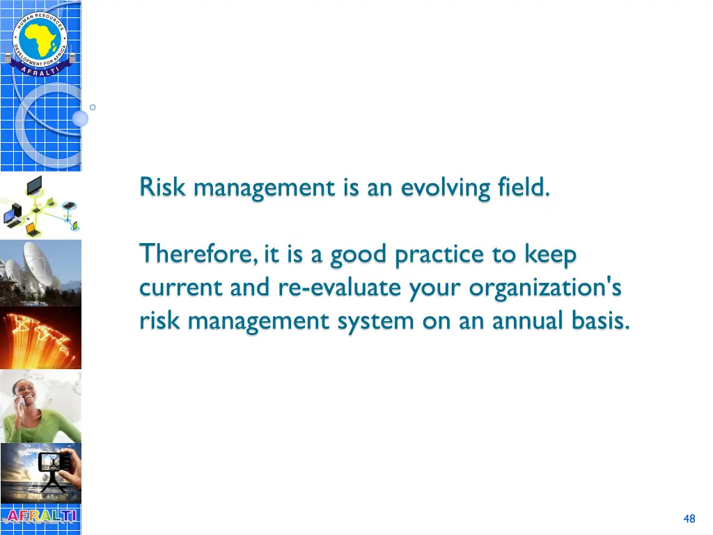 risk management is an evolving field