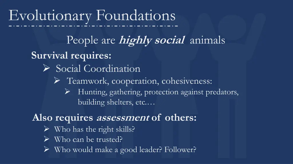 evolutionary foundations