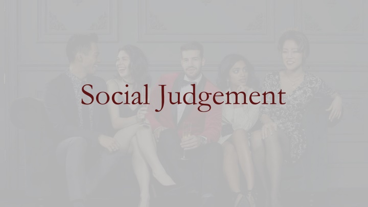 social judgement