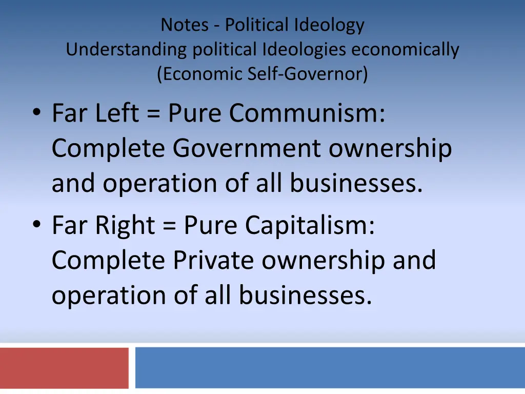 notes political ideology understanding political