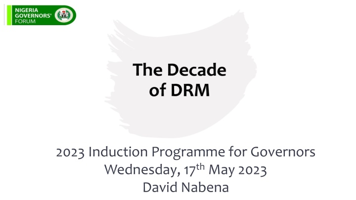 2023 induction programme for governors wednesday