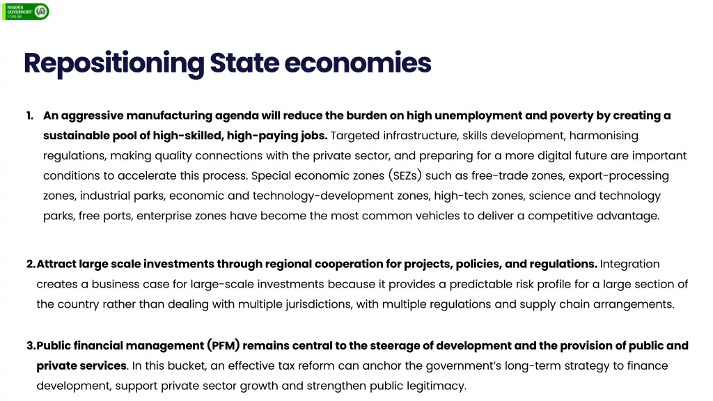 repositioning state economies