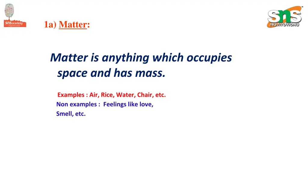 1a matter