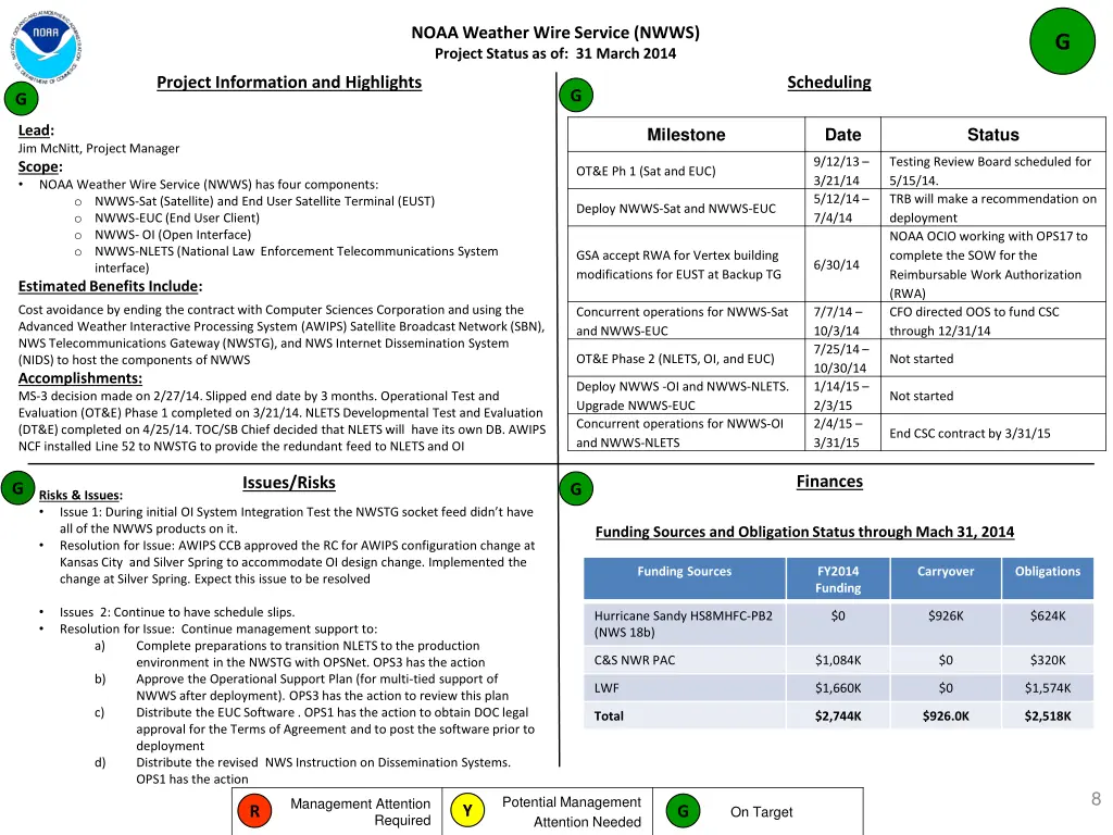 noaa weather wire service nwws project status