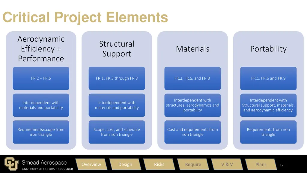 critical project elements