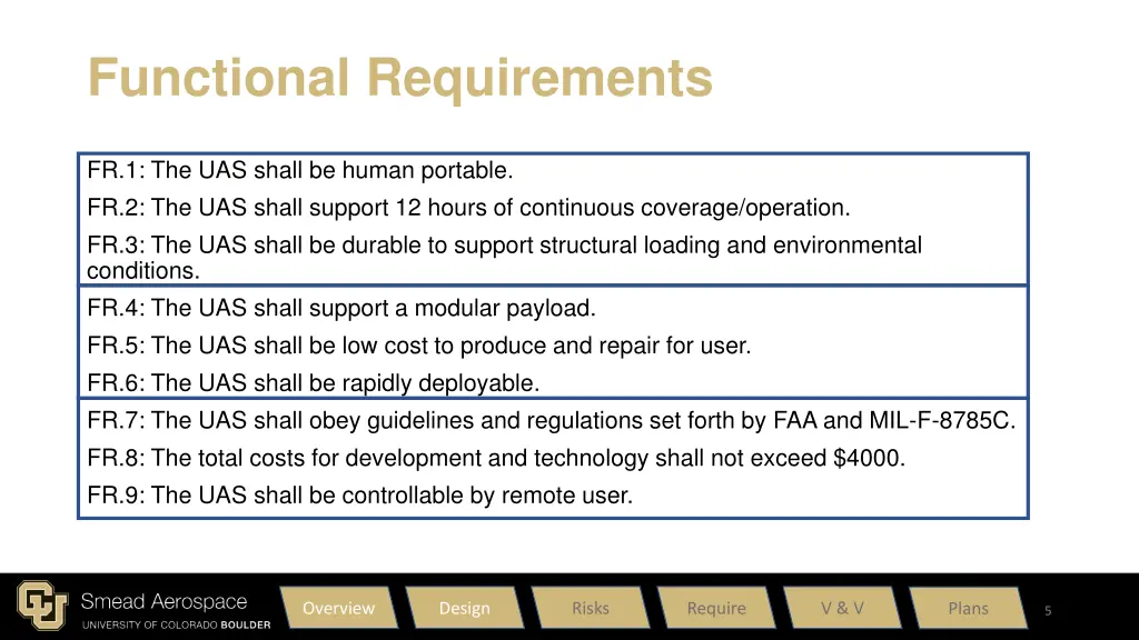 functional requirements