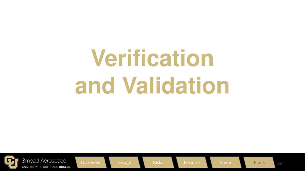 verification and validation