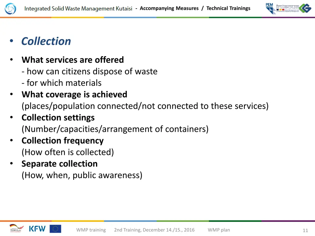 accompanying measures technical trainings 10