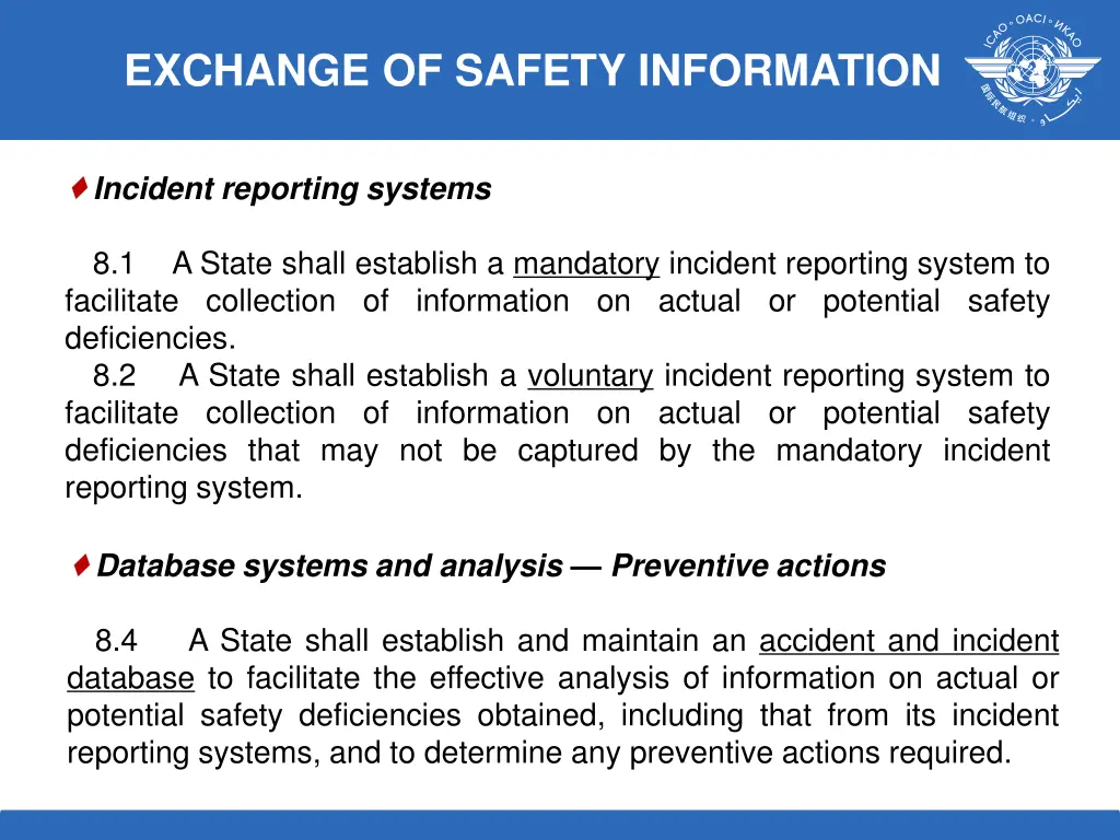 exchange of safety information 1