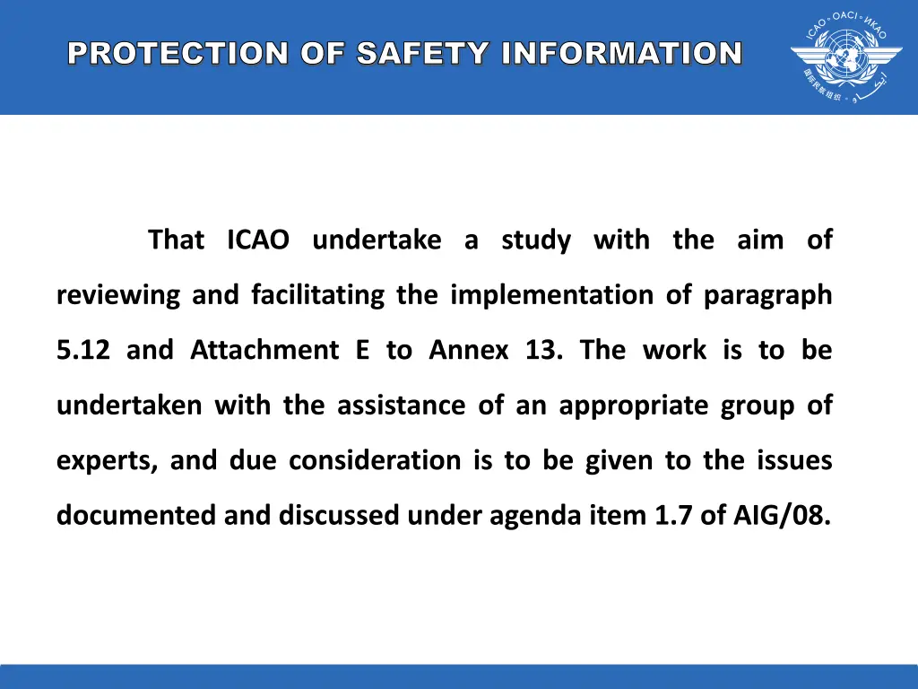 protection of safety information 1