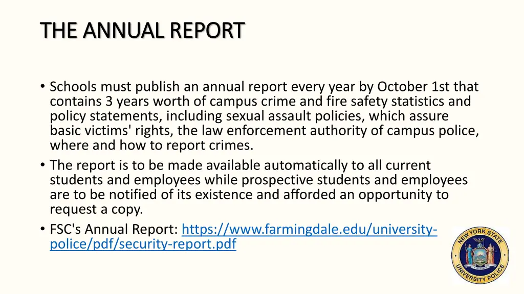 the annual report the annual report