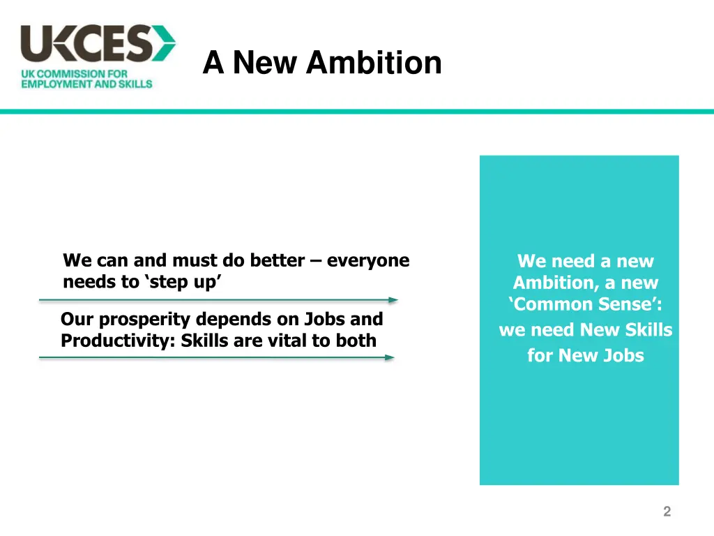 a new ambition