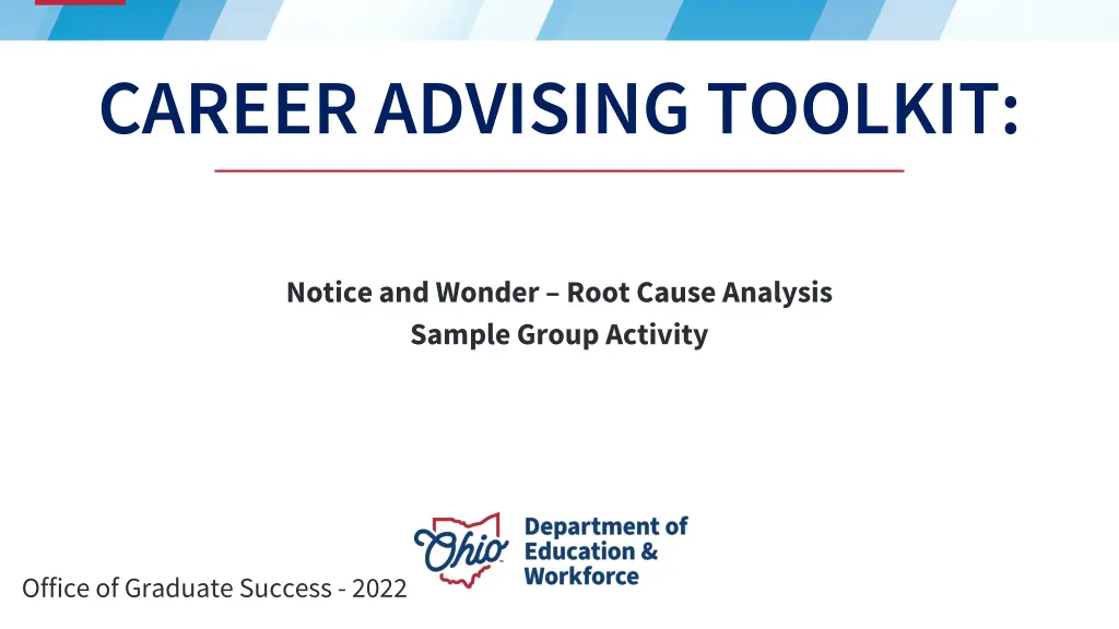 career advising toolkit