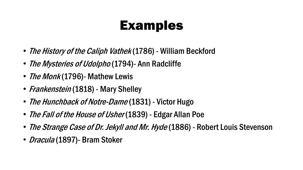 examples