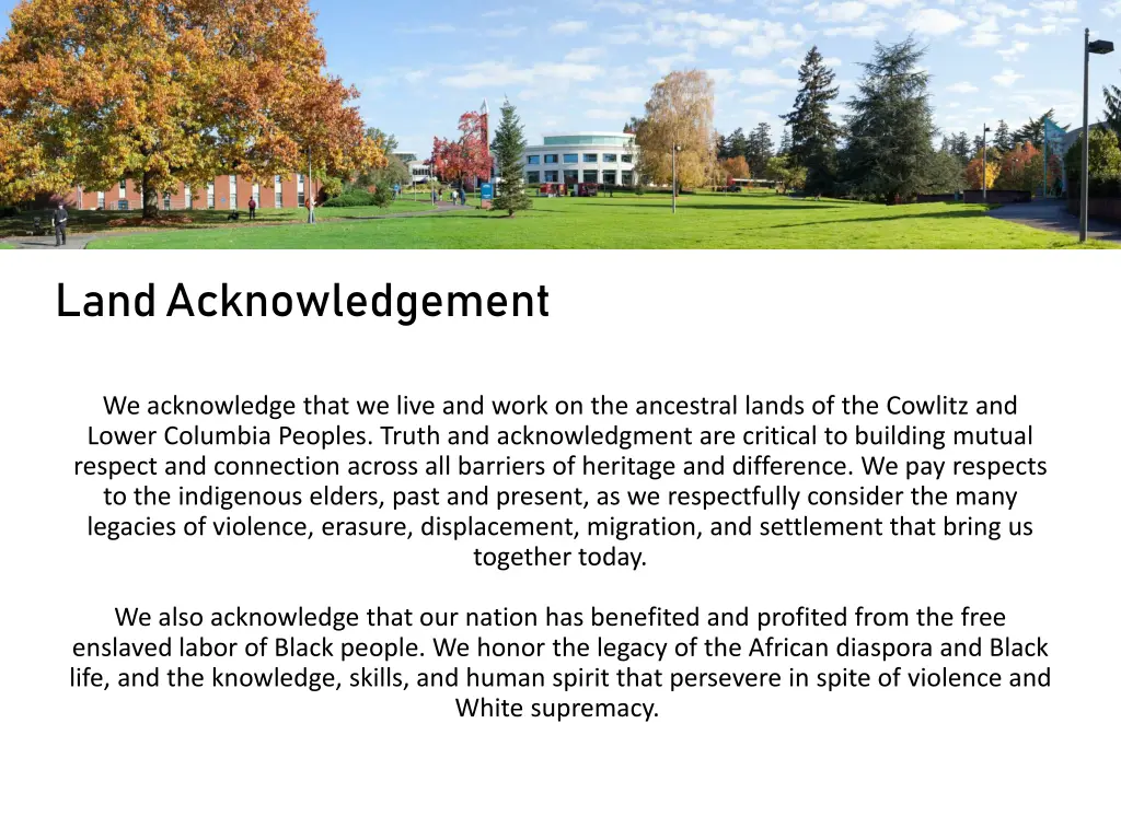 land acknowledgement