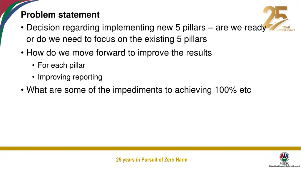 problem statement decision regarding implementing