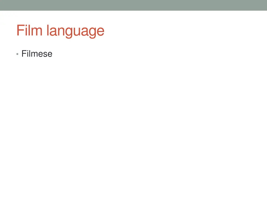 film language