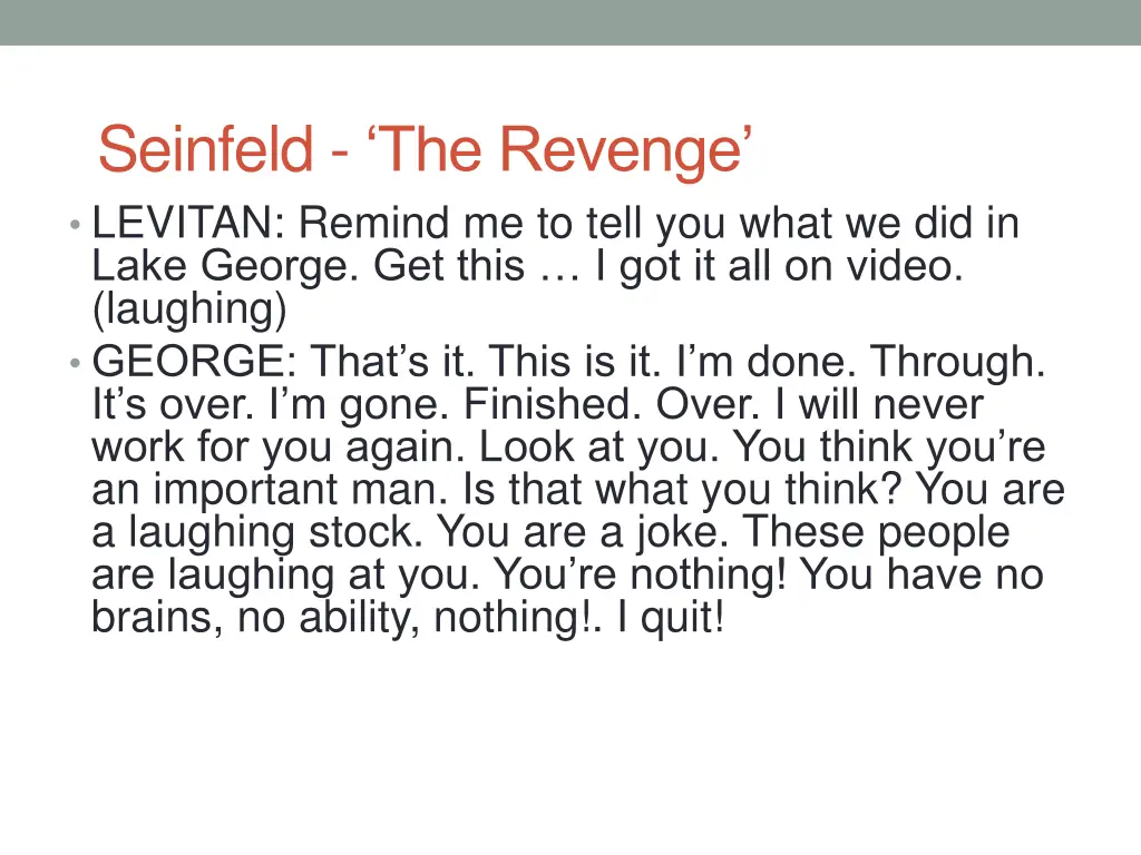 seinfeld the revenge levitan remind me to tell