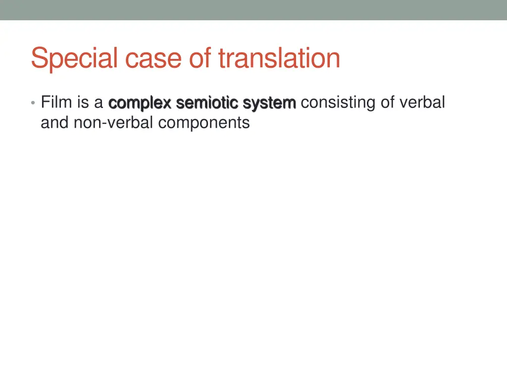 special case of translation