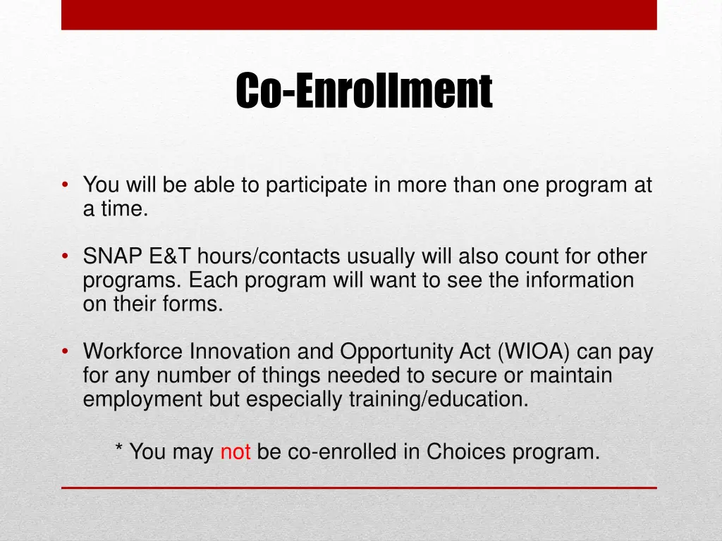 co enrollment