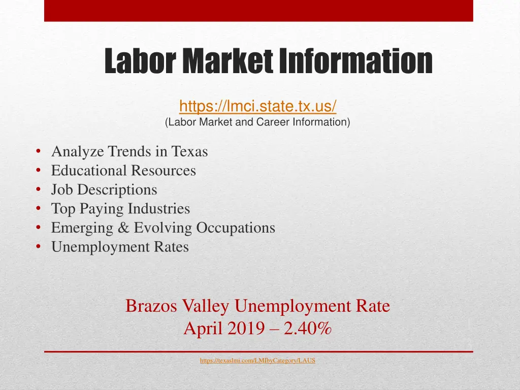 labor market information