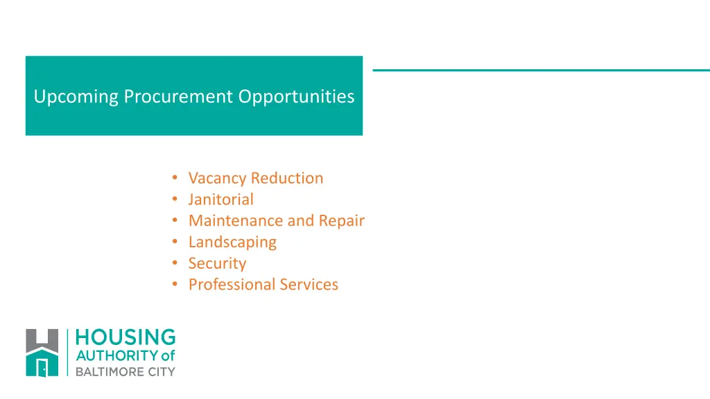 current formal procurement opportunities
