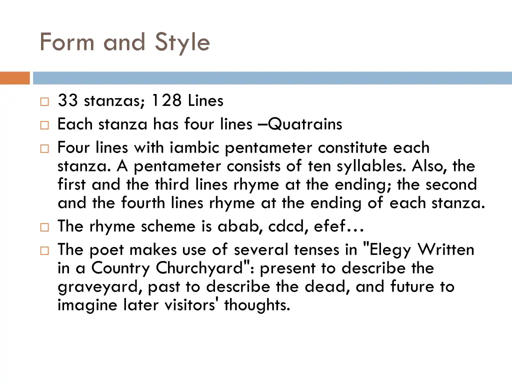 form and style