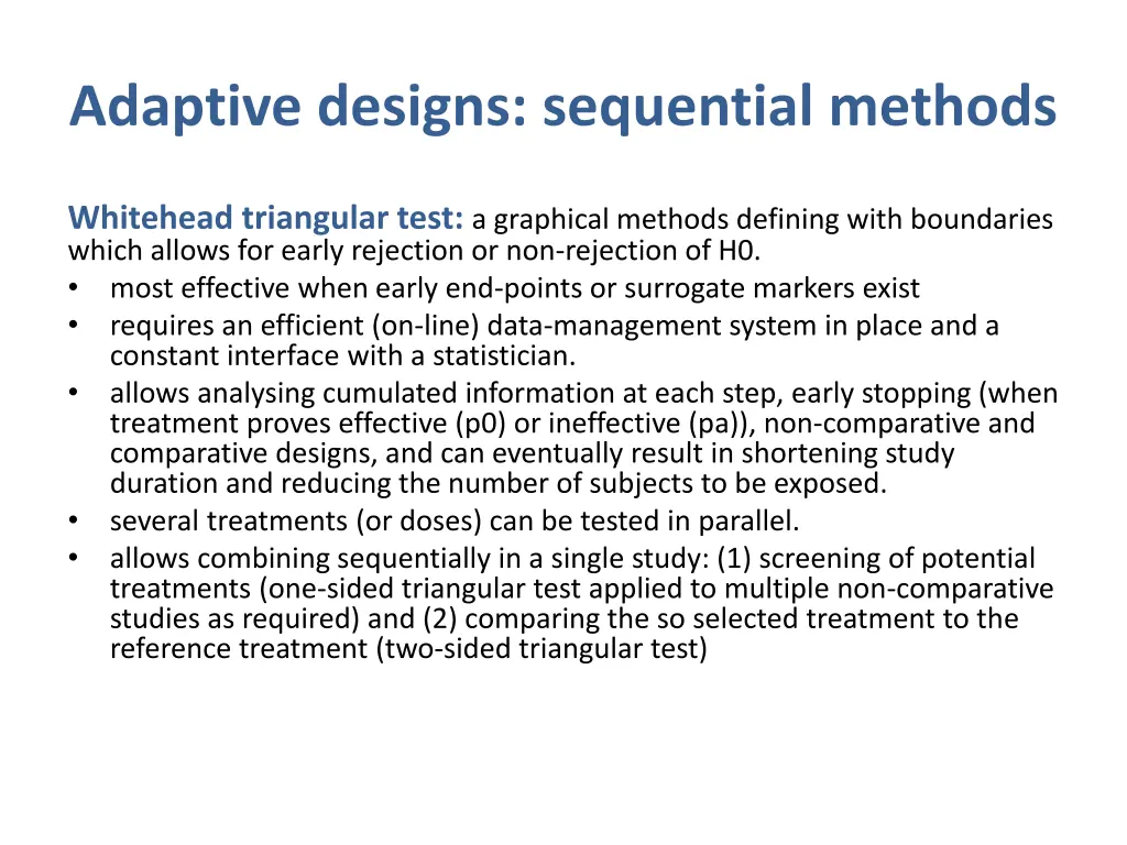 adaptive designs sequential methods