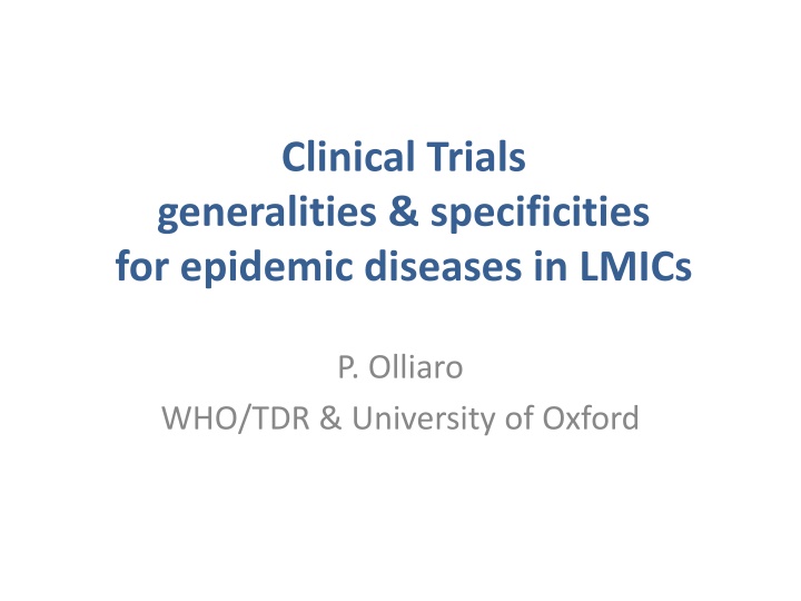 clinical trials
