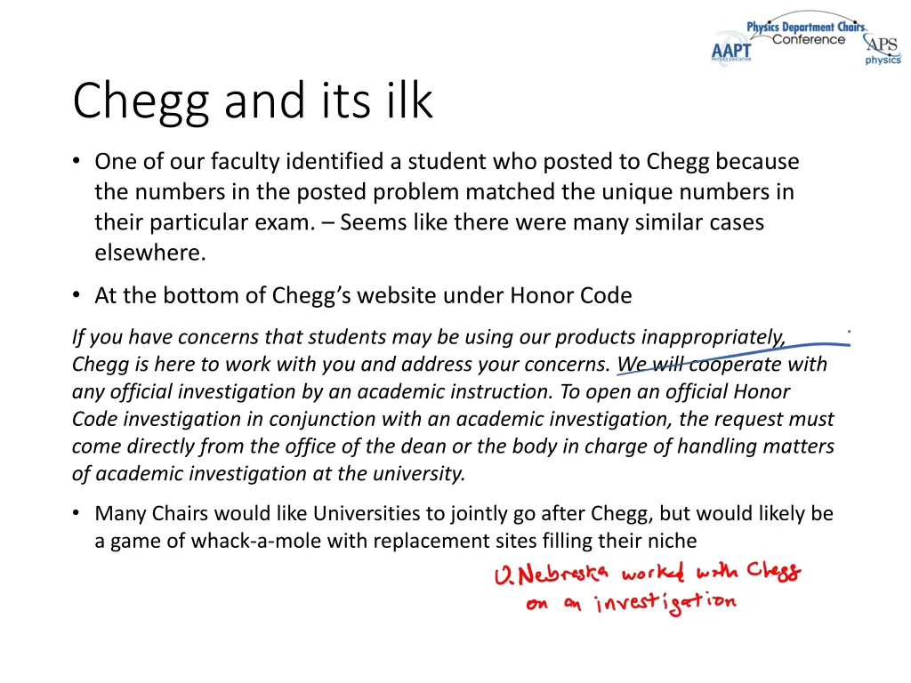 chegg and its ilk