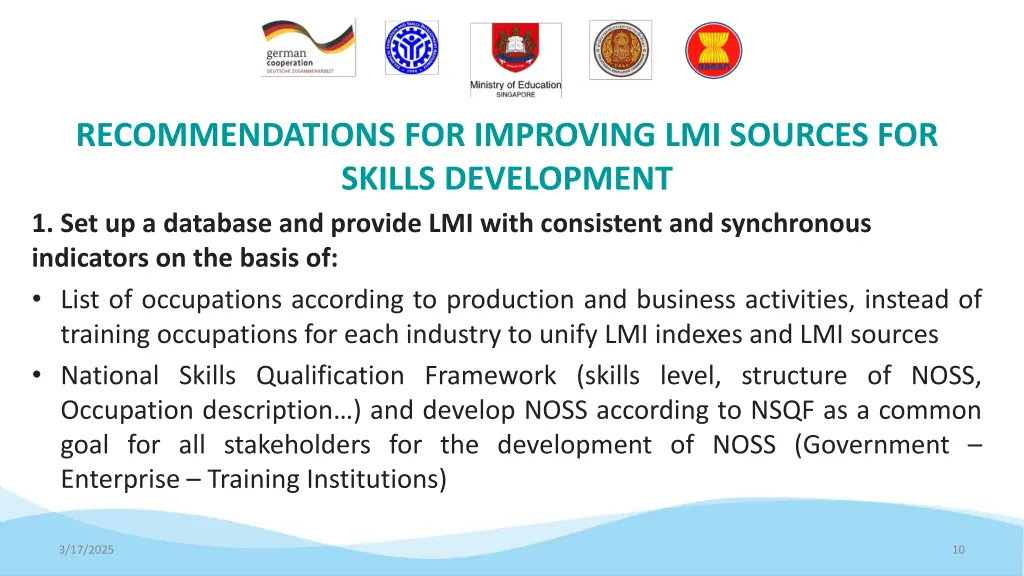 recommendations for improving lmi sources