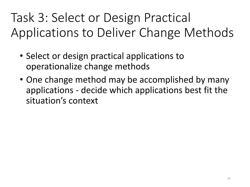 task 3 select or design practical applications