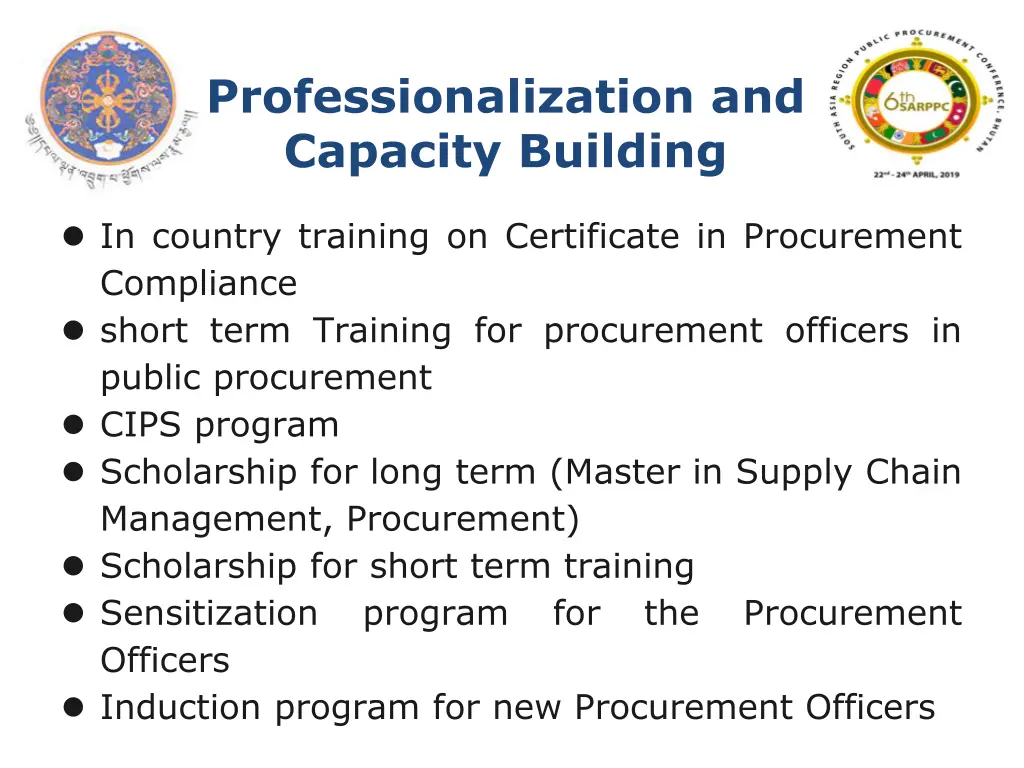 professionalization and capacity building 1
