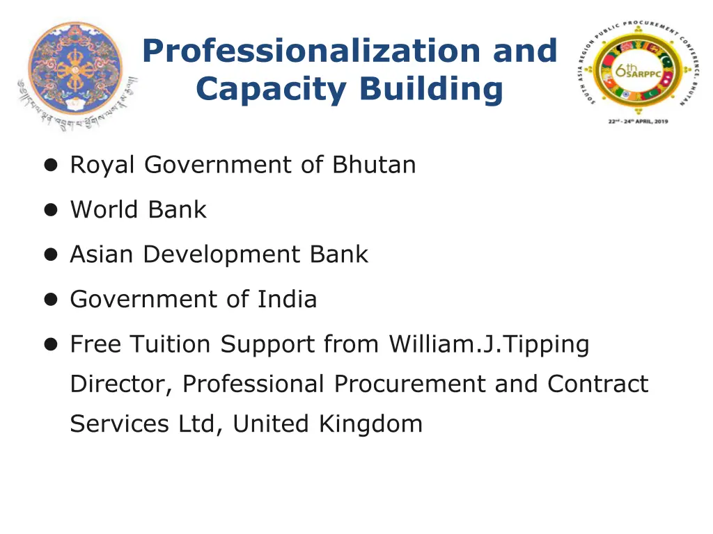 professionalization and capacity building 2