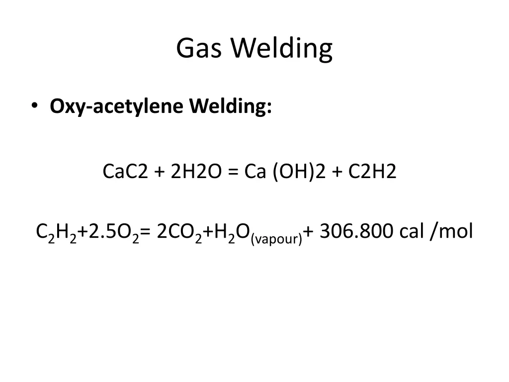 gas welding