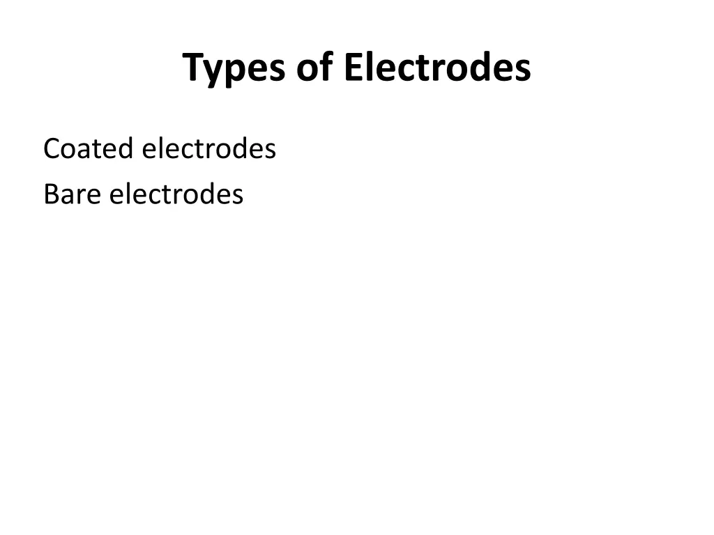 types of electrodes