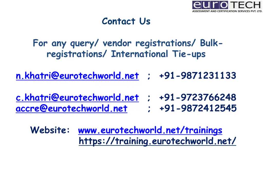 contact us