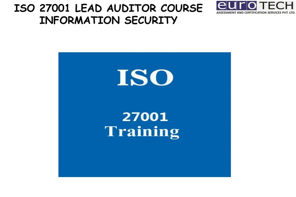 iso 27001 lead auditor course information security