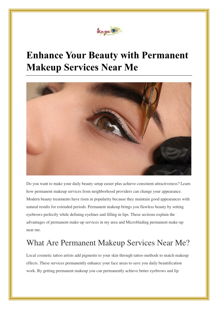 enhance your beauty with permanent makeup